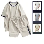 SBN140 Set Bộ Nam Áo Thun Cổ Tròn, Quần Short Thun Big Size