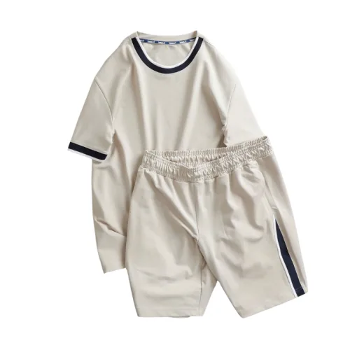 SBN140 Set Bộ Nam Áo Thun Cổ Tròn, Quần Short Thun Big Size
