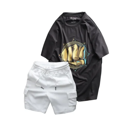Bộ đồ nam cao cấp gồm áo thun cổ tròn các mẫu và quần short thun