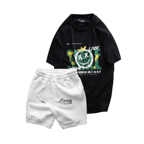 Bộ đồ nam cao cấp gồm áo thun cổ tròn các mẫu và quần short thun