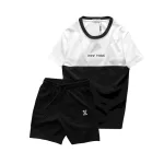 Bộ đồ nam cao cấp gồm áo thun cổ tròn các mẫu và quần short thun
