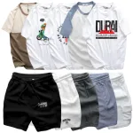 Bộ đồ nam cao cấp gồm áo thun cổ tròn các mẫu và quần short thun