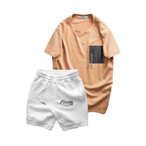 Bộ đồ nam cao cấp gồm áo thun cổ tròn các mẫu và quần short thun