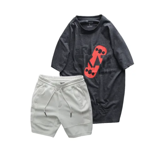Bộ đồ nam cao cấp gồm áo thun cổ tròn các mẫu và quần short thun