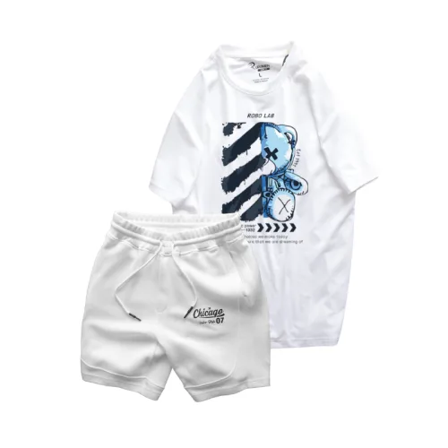 Bộ đồ nam cao cấp gồm áo thun cổ tròn các mẫu và quần short thun