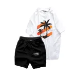 Bộ đồ nam cao cấp gồm áo thun cổ tròn các mẫu và quần short thun