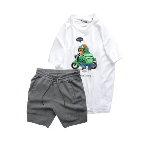 Bộ đồ nam cao cấp gồm áo thun cổ tròn các mẫu và quần short thun