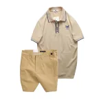Set nam Pack Horse polo cổ bẻ logo Prefect và short kaki Size 36