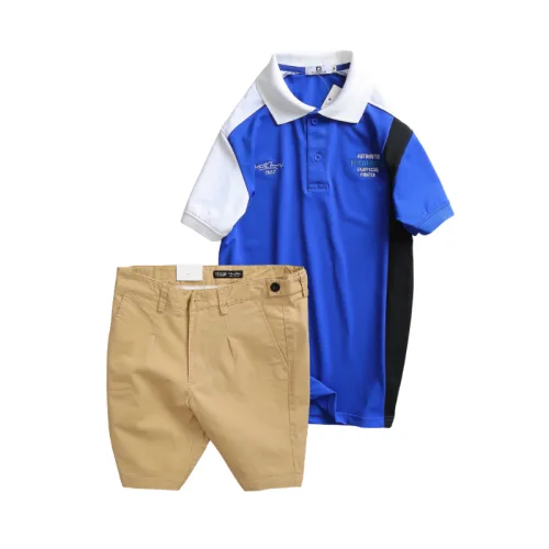 Set nam polo cá sấu poly ghép vải phối short kaki co giãn size 36