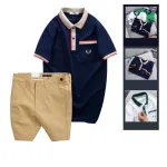 Chuyên sỉ set Bộ Nam - Áo Thun Nam Polo Cổ Bẻ Cá Sấu Poly Túi Nhỏ Thêu Logo Và Quần Short Kaki Co Giãn Phối Nút Cao Cấp (Có Size 36)