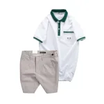 Chuyên sỉ set Bộ Nam - Áo Thun Nam Polo Cổ Bẻ Cá Sấu Poly Túi Nhỏ Thêu Logo Và Quần Short Kaki Co Giãn Phối Nút Cao Cấp (Có Size 36)