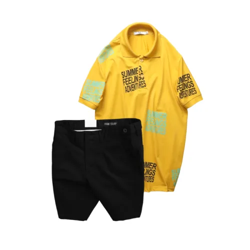 Shop sỉ set Bộ Nam - Áo Thun Nam Polo Cổ Bẻ In Chữ Summer Bền Đẹp Và Quần Short Kaki Co Giãn Phối Nút Cao Cấp (Có Size 36)
