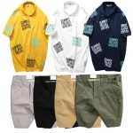 Shop sỉ set Bộ Nam - Áo Thun Nam Polo Cổ Bẻ In Chữ Summer Bền Đẹp Và Quần Short Kaki Co Giãn Phối Nút Cao Cấp (Có Size 36)