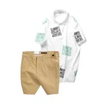 Shop sỉ set Bộ Nam - Áo Thun Nam Polo Cổ Bẻ In Chữ Summer Bền Đẹp Và Quần Short Kaki Co Giãn Phối Nút Cao Cấp (Có Size 36)
