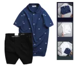 Nơi lấy sỉ set Bộ Nam - Áo Thun Nam Polo Cổ Bẻ In Họa Tiết Đơn Giản Thun Cá Sấu Poly Và Quần Short Kaki Co Giãn Phối Nút Cao Cấp (Có Size 36)