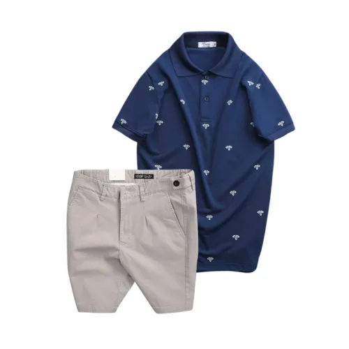 Nơi lấy sỉ set Bộ Nam - Áo Thun Nam Polo Cổ Bẻ In Họa Tiết Đơn Giản Thun Cá Sấu Poly Và Quần Short Kaki Co Giãn Phối Nút Cao Cấp (Có Size 36)