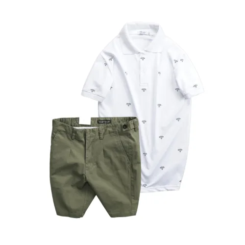 Nơi lấy sỉ set Bộ Nam - Áo Thun Nam Polo Cổ Bẻ In Họa Tiết Đơn Giản Thun Cá Sấu Poly Và Quần Short Kaki Co Giãn Phối Nút Cao Cấp (Có Size 36)