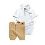 Bộ Nam Polo Pack Horse Thêu Logo Kèm Quần Short Kaki Size 36