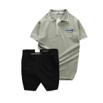 Bộ Nam Polo Pack Horse Thêu Logo Kèm Quần Short Kaki Size 36