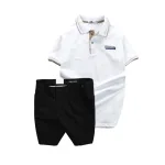 Bộ Nam Polo Pack Horse Thêu Logo Kèm Quần Short Kaki Size 36
