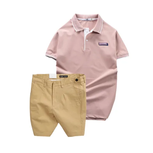 Bộ Nam Polo Pack Horse Thêu Logo Kèm Quần Short Kaki Size 36
