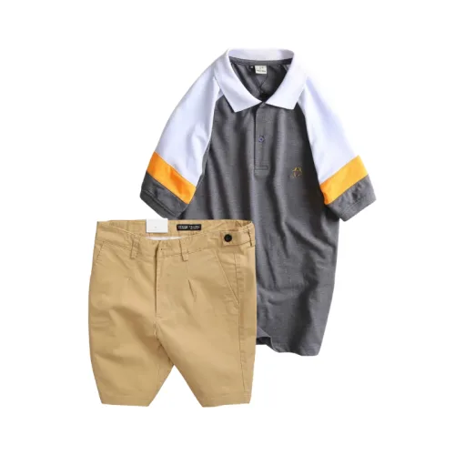Nơi lấy sỉ set Bộ Nam - Áo Thun Nam Polo Cổ Bẻ Phối Màu Thêu Logo Trước Ngực Hey Boy Và Quần Short Kaki Co Giãn Phối Nút Cao Cấp (Có Size 36)
