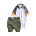 Nơi lấy sỉ set Bộ Nam - Áo Thun Nam Polo Cổ Bẻ Phối Màu Thêu Logo Trước Ngực Hey Boy Và Quần Short Kaki Co Giãn Phối Nút Cao Cấp (Có Size 36)