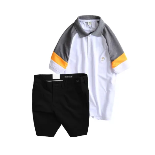 Nơi lấy sỉ set Bộ Nam - Áo Thun Nam Polo Cổ Bẻ Phối Màu Thêu Logo Trước Ngực Hey Boy Và Quần Short Kaki Co Giãn Phối Nút Cao Cấp (Có Size 36)