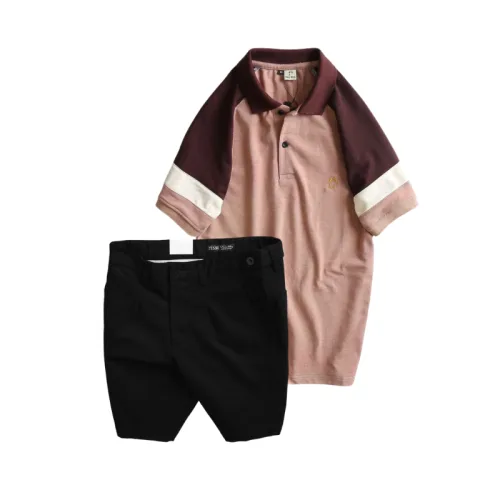 Nơi lấy sỉ set Bộ Nam - Áo Thun Nam Polo Cổ Bẻ Phối Màu Thêu Logo Trước Ngực Hey Boy Và Quần Short Kaki Co Giãn Phối Nút Cao Cấp (Có Size 36)