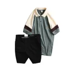 Nơi lấy sỉ set Bộ Nam - Áo Thun Nam Polo Cổ Bẻ Phối Màu Thêu Logo Trước Ngực Hey Boy Và Quần Short Kaki Co Giãn Phối Nút Cao Cấp (Có Size 36)
