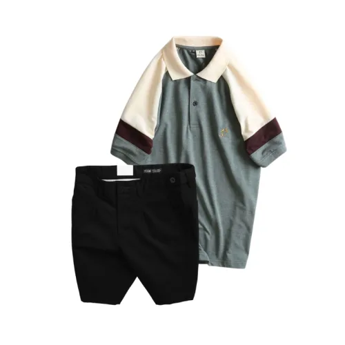 Nơi lấy sỉ set Bộ Nam - Áo Thun Nam Polo Cổ Bẻ Phối Màu Thêu Logo Trước Ngực Hey Boy Và Quần Short Kaki Co Giãn Phối Nút Cao Cấp (Có Size 36)