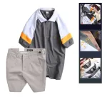 Nơi lấy sỉ set Bộ Nam - Áo Thun Nam Polo Cổ Bẻ Phối Màu Thêu Logo Trước Ngực Hey Boy Và Quần Short Kaki Co Giãn Phối Nút Cao Cấp (Có Size 36)