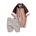 Nơi lấy sỉ set Bộ Nam - Áo Thun Nam Polo Cổ Bẻ Phối Màu Thêu Logo Trước Ngực Hey Boy Và Quần Short Kaki Co Giãn Phối Nút Cao Cấp (Có Size 36)
