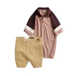 Nơi lấy sỉ set Bộ Nam - Áo Thun Nam Polo Cổ Bẻ Phối Màu Thêu Logo Trước Ngực Hey Boy Và Quần Short Kaki Co Giãn Phối Nút Cao Cấp (Có Size 36)