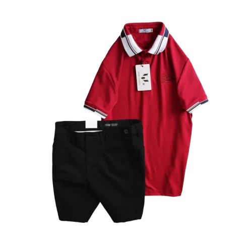 Chỗ sỉ set Bộ Nam - Áo Thun Nam Polo Cổ Bẻ Phối Sọc Thêu Logo Chữ Trước Ngực Bền Đẹp Và Quần Short Kaki Co Giãn Phối Nút Cao Cấp (Có Size 36)