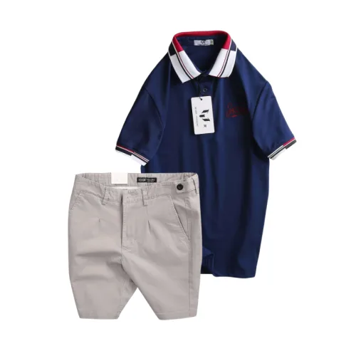 Chỗ sỉ set Bộ Nam - Áo Thun Nam Polo Cổ Bẻ Phối Sọc Thêu Logo Chữ Trước Ngực Bền Đẹp Và Quần Short Kaki Co Giãn Phối Nút Cao Cấp (Có Size 36)