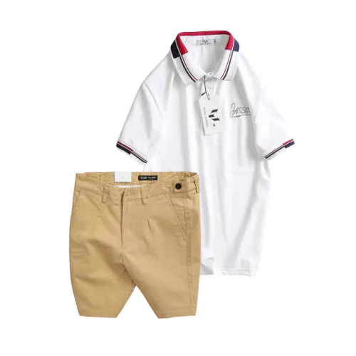 Chỗ sỉ set Bộ Nam - Áo Thun Nam Polo Cổ Bẻ Phối Sọc Thêu Logo Chữ Trước Ngực Bền Đẹp Và Quần Short Kaki Co Giãn Phối Nút Cao Cấp (Có Size 36)