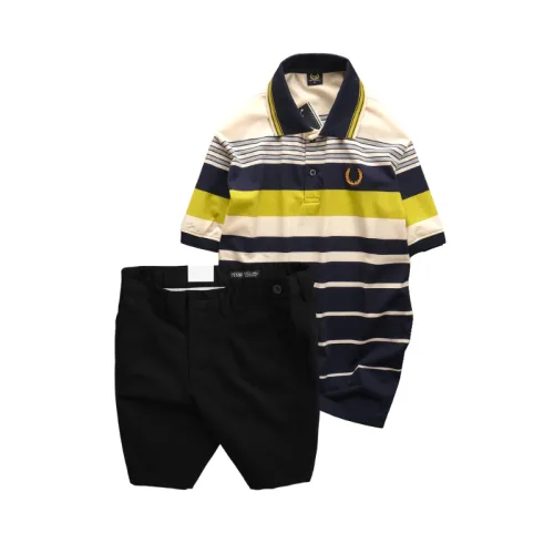 Chỗ sỉ set Bộ Nam - Áo Thun Nam Polo Cổ Bẻ Phối Sọc Vải Cotton Thêu Logo Hoàng Gia Và Quần Short Kaki Co Giãn Phối Nút Cao Cấp (Có Size 36)