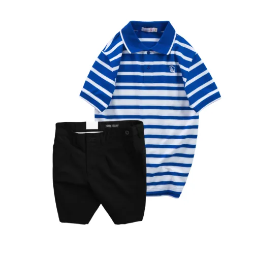 Chuyên sỉ set Bộ Nam - Áo Thun Nam Polo Cổ Bẻ Sọc Ngang Thêu Logo Trước Ngực Và Quần Short Kaki Co Giãn Phối Nút Cao Cấp (Có Size 36)