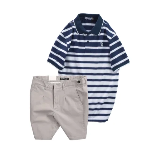 Chuyên sỉ set Bộ Nam - Áo Thun Nam Polo Cổ Bẻ Sọc Ngang Thêu Logo Trước Ngực Và Quần Short Kaki Co Giãn Phối Nút Cao Cấp (Có Size 36)
