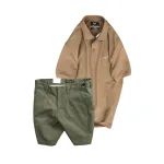 Nguồn hàng sỉ set Bộ Nam - Áo Thun Nam Polo Cổ Bẻ Thêu Chữ Trước Ngực Cao Cấp Và Quần Short Kaki Co Giãn Phối Nút Cao Cấp (Có Size 36)