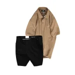 Nguồn hàng sỉ set Bộ Nam - Áo Thun Nam Polo Cổ Bẻ Thêu Chữ Trước Ngực Cao Cấp Và Quần Short Kaki Co Giãn Phối Nút Cao Cấp (Có Size 36)