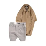 Nguồn hàng sỉ set Bộ Nam - Áo Thun Nam Polo Cổ Bẻ Thêu Chữ Trước Ngực Cao Cấp Và Quần Short Kaki Co Giãn Phối Nút Cao Cấp (Có Size 36)