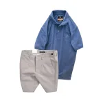 Nguồn hàng sỉ set Bộ Nam - Áo Thun Nam Polo Cổ Bẻ Thêu Chữ Trước Ngực Cao Cấp Và Quần Short Kaki Co Giãn Phối Nút Cao Cấp (Có Size 36)