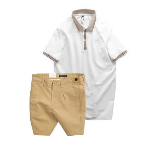 Nguồn hàng sỉ set Bộ Nam - Áo Thun Nam Polo Cổ Bẻ Thêu Logo Đại Bàng Và Áo Thun Nam Polo Cổ Bẻ Thêu Logo Đại Bàng