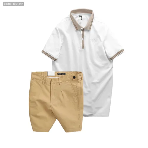 Nguồn hàng sỉ set Bộ Nam - Áo Thun Nam Polo Cổ Bẻ Thêu Logo Đại Bàng Và Áo Thun Nam Polo Cổ Bẻ Thêu Logo Đại Bàng