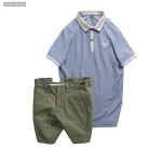 Nguồn hàng sỉ set Bộ Nam - Áo Thun Nam Polo Cổ Bẻ Thêu Logo Đại Bàng Và Áo Thun Nam Polo Cổ Bẻ Thêu Logo Đại Bàng