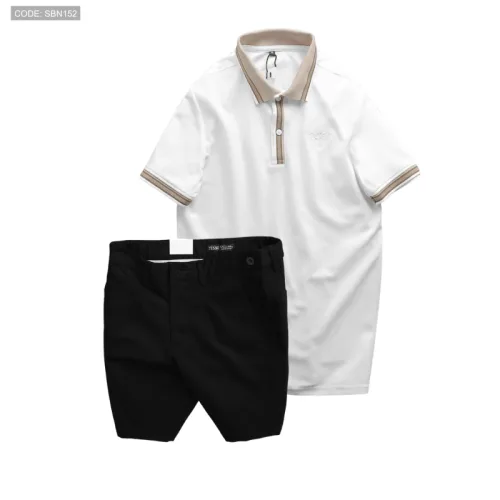 Nguồn hàng sỉ set Bộ Nam - Áo Thun Nam Polo Cổ Bẻ Thêu Logo Đại Bàng Và Áo Thun Nam Polo Cổ Bẻ Thêu Logo Đại Bàng