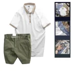 Nguồn hàng sỉ set Bộ Nam - Áo Thun Nam Polo Cổ Bẻ Thêu Logo Đại Bàng Và Áo Thun Nam Polo Cổ Bẻ Thêu Logo Đại Bàng