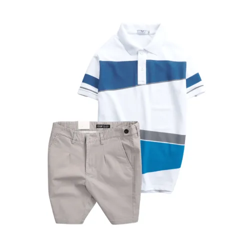 Chuyên sỉ set Bộ Nam - Áo Thun Nam Polo Cổ Bẻ Vải Thun Cá Sấu Poly Phối Kẻ Sọc Màu Và Quần Short Kaki Co Giãn Phối Nút Cao Cấp (Có Size 36)